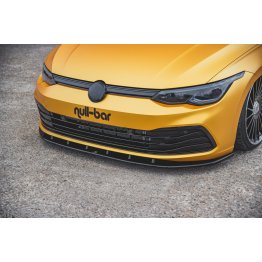 Накладка сплиттер на передний бампер на VW Golf VIII